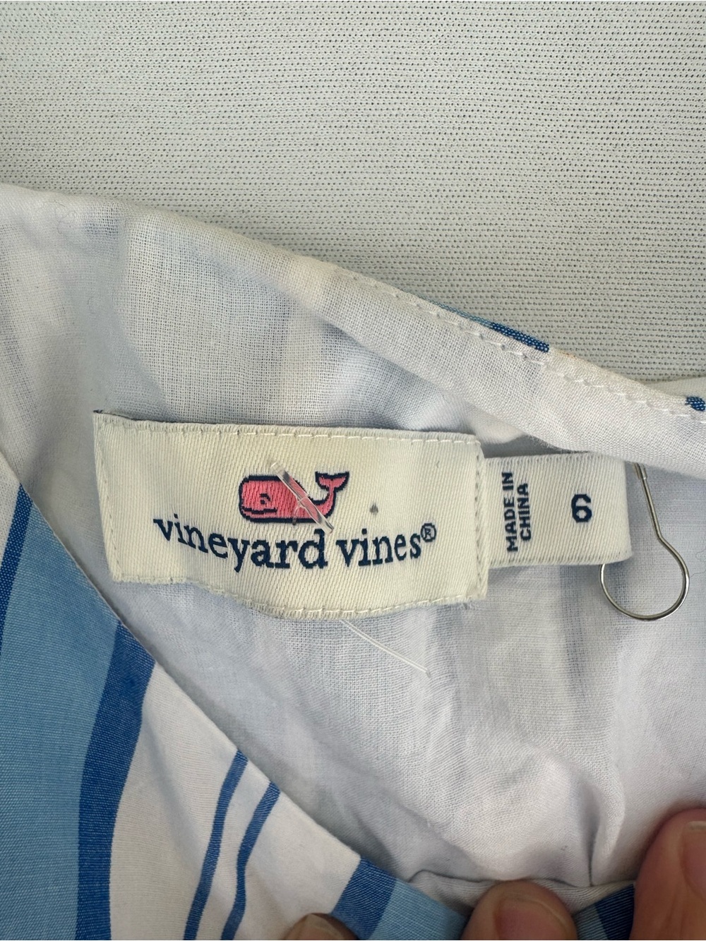Vineyard Vines Blue and White Striped Sundress - Picture 2 of 8